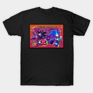 sonic and shadow halloween 2022 T-Shirt